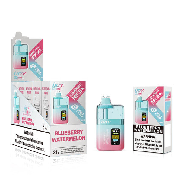 iJoy XP50K 50,000 Puffs Disposable Vape 5 Pack - Blueberry Watermelon