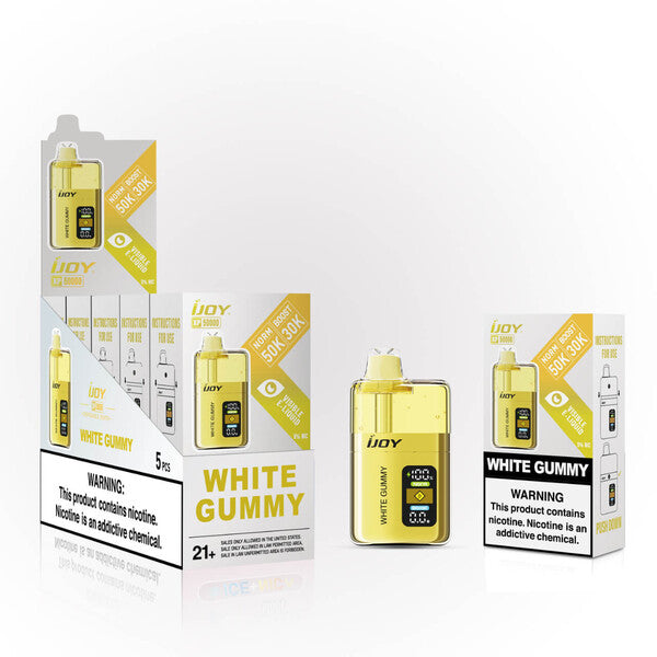 iJoy XP50K 50,000 Puffs Disposable Vape 5 Pack - White Gummy
