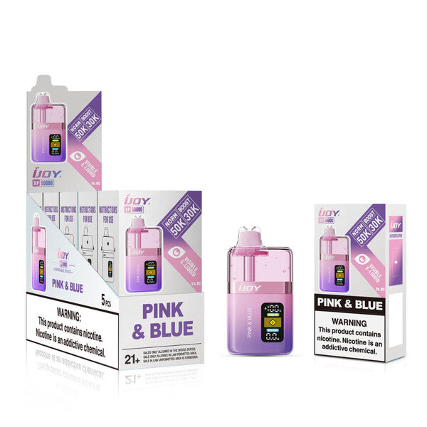 iJoy XP50K 50,000 Puffs Disposable Vape 5 Pack - Pink & Blue
