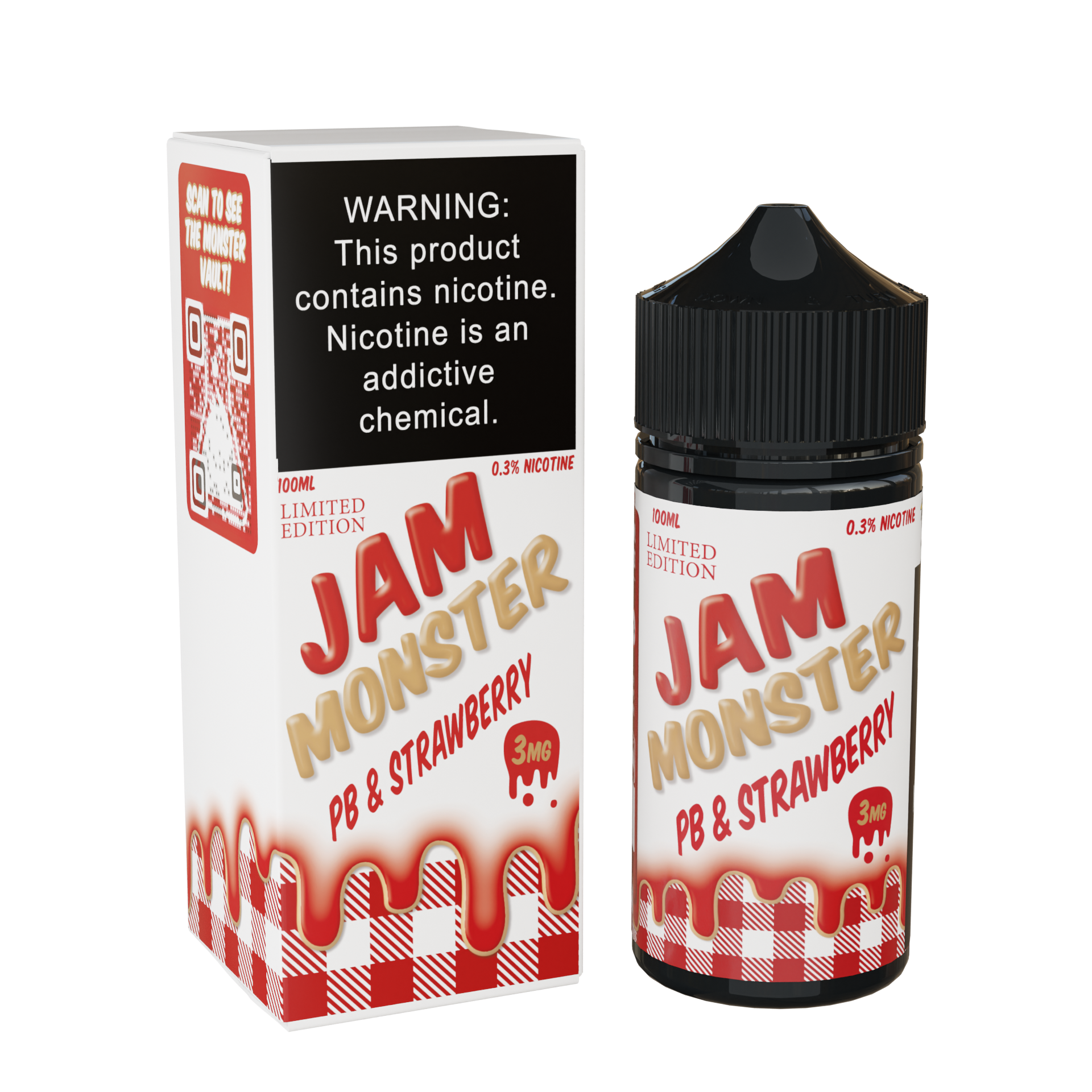 Best deal Jam Monster 100mL Vape Juice -  PB and Strawberry 