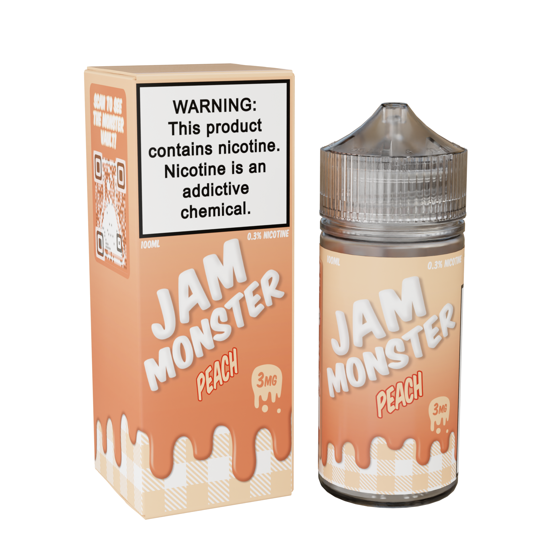 Best deal Jam Monster 100mL Vape - Juice Peach 