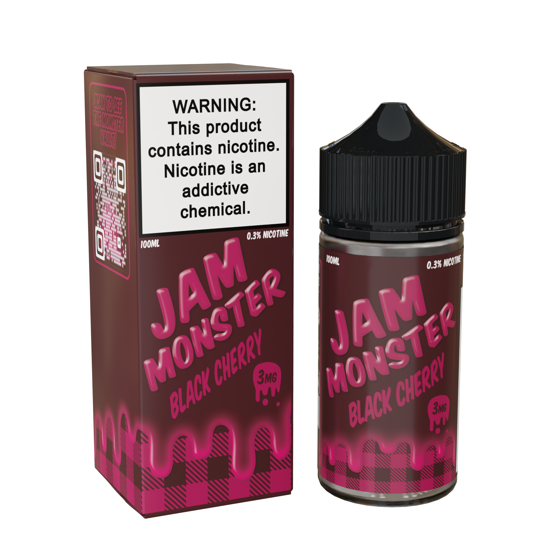 Best deal Jam Monster 100mL Vape Juice - Black Cherry