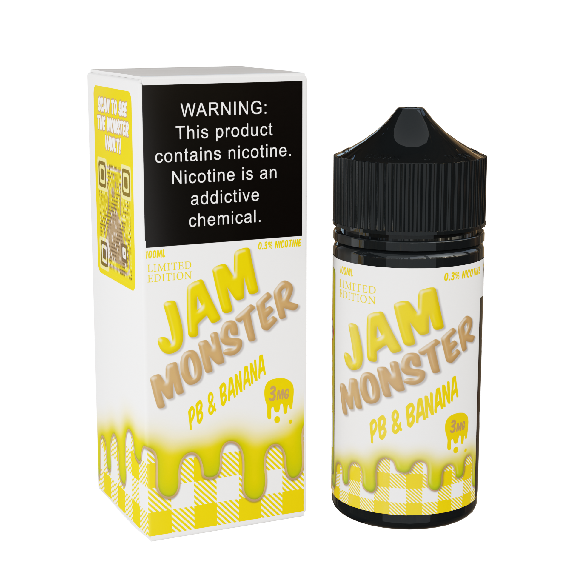 Best deal Jam Monster 100mL Vape - Juice PB & Banana