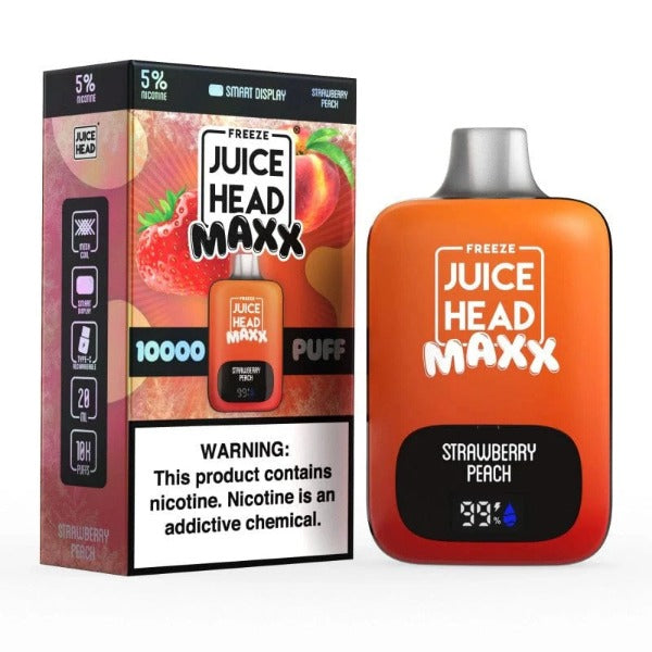 Best Deal Juice Head Maxx 10000 Puffs Disposable Vape 20mL Strawberry Peach