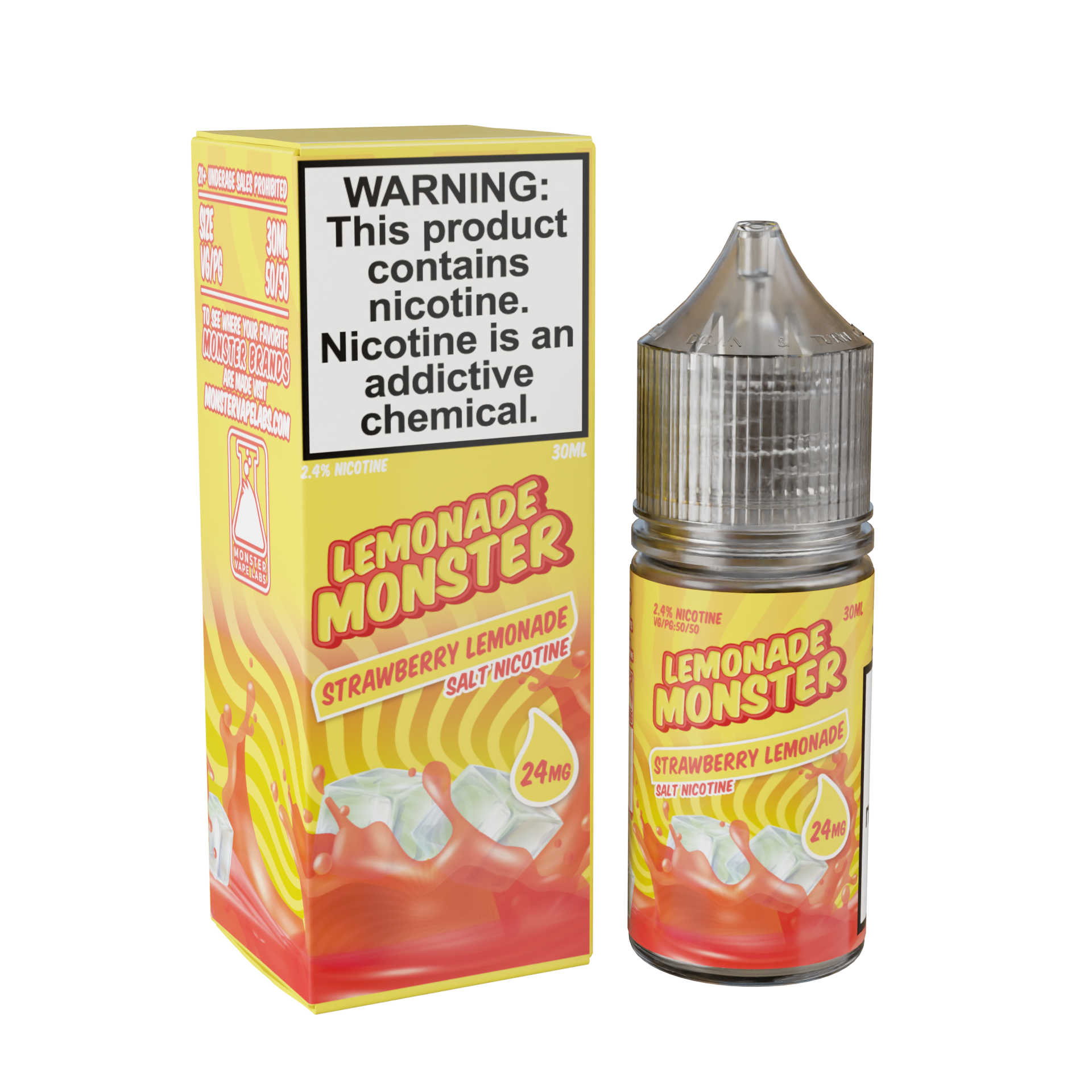 Best Deal Lemonade Monster Salt 30mL Vape Juice -  Strawberry Lemonade