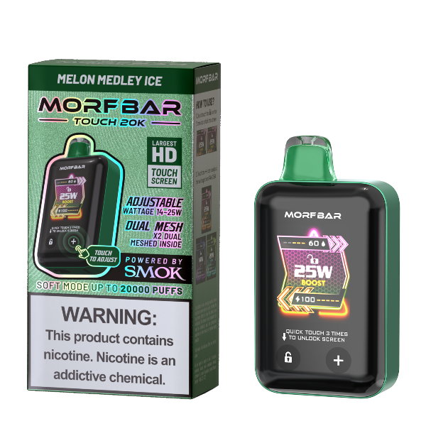 Best Deal Morfbar Touch 20000 Puffs Disposable Vape 18mL Melon Medley Ice