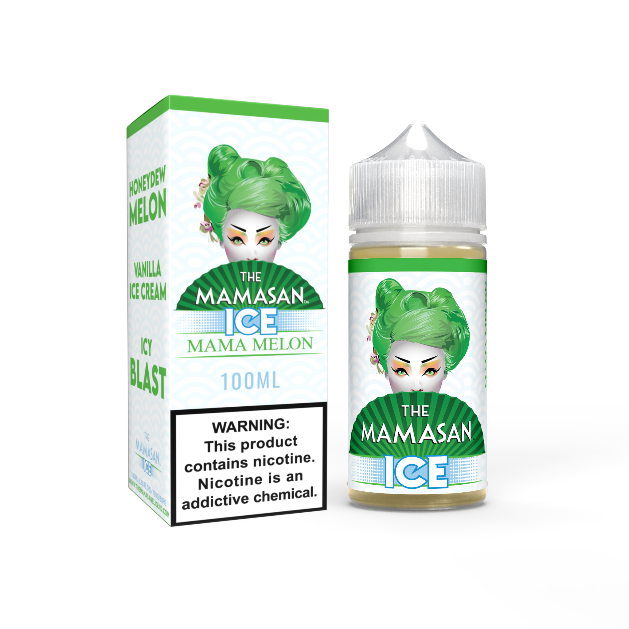The Mamasan 100mL Vape Juice Best Flavor Mama Melon Ice