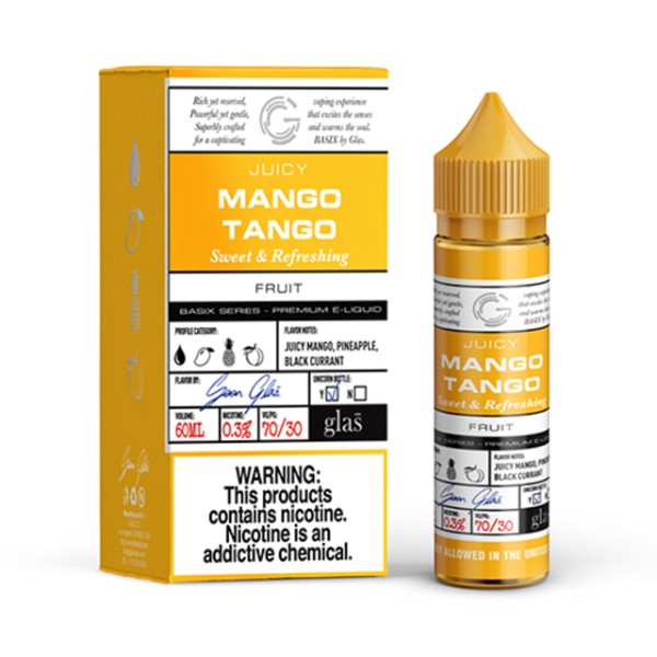 GLAS Basix 60ML Vape Juice Best Flavor Mango Tango