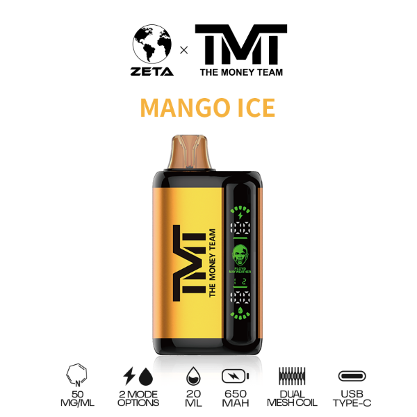   Best Deal TMT by Floyd Mayweather 15,000 Puffs Disposable Vape 20mL Mango Ice