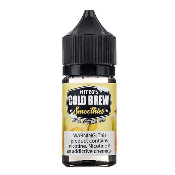 Nitros Cold Brew Salt 30mL Vape Juice Best Flavors Mango coconut surf