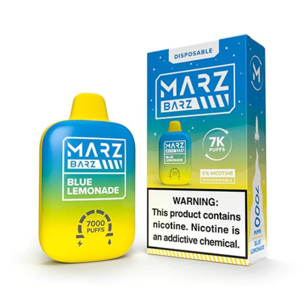 Marz Barz Disposable 7000 Puffs 12mL Best Flavor Blue Lemonade