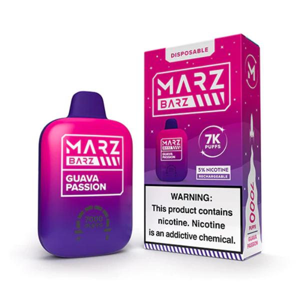 Marz Barz Disposable 7000 Puffs 12mL Best Flavor Guava Passion