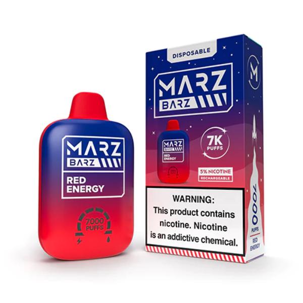 Marz Barz Disposable 7000 Puffs 12mL Best Flavor Red Energy