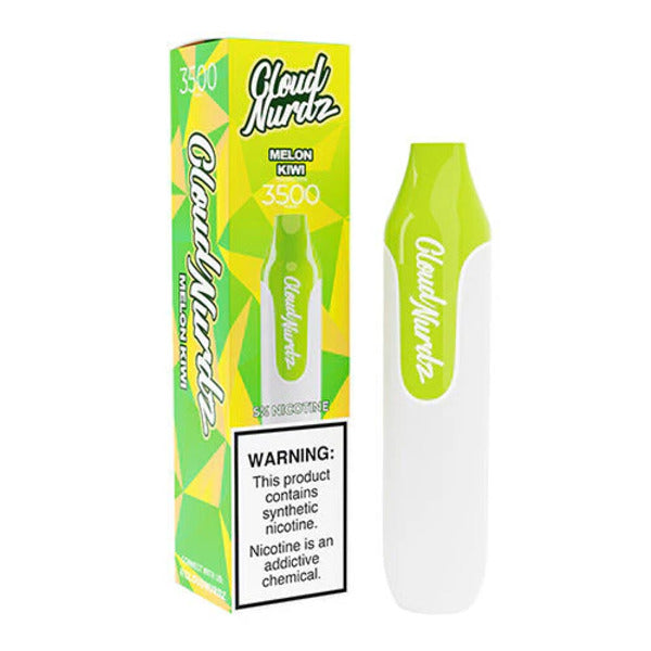 Best Deal Cloud Nurdz 3500 Puffs Disposable Vape 10mL Melon Kiwi