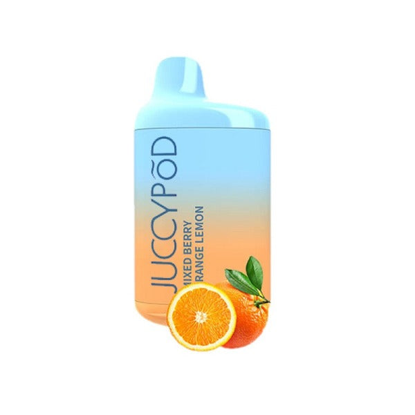 Best Deal JuccyPod M5 5000 Puffs Disposable Vape 13mL 5 Pack Mixed Berry Orange Lemon