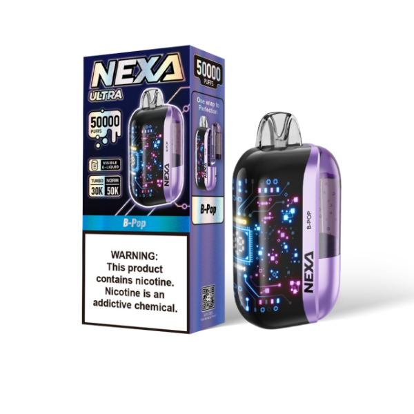 Best Deal Nexa Ultra 50,000 Puffs Disposable Vape 20mL - B-Pop