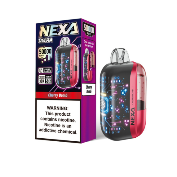 Best Deal Nexa Ultra 50,000 Puffs Disposable Vape 20mL - Cherry Bomb