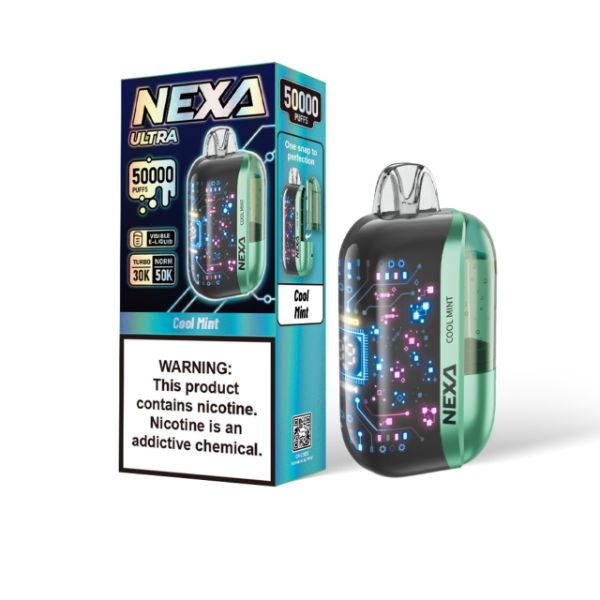 Best Deal Nexa Ultra 50,000 Puffs Disposable Vape 20mL - Cool Mint