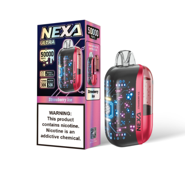 Best Deal Nexa Ultra 50,000 Puffs Disposable Vape 20mL - Strawberry Ice