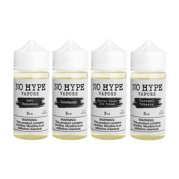 No Hype Vapors E-Liquid 100ML Vape Juice Best Flavors