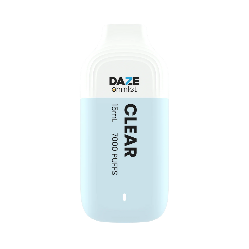 Daze OHMLET 7000 Puffs Single Disposable Vape-0mg Best Flavor Clear