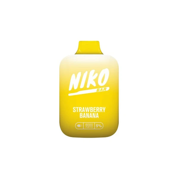 Best Deal Niko Bar 7000 Puffs Disposable 15mL Strawberry Banana