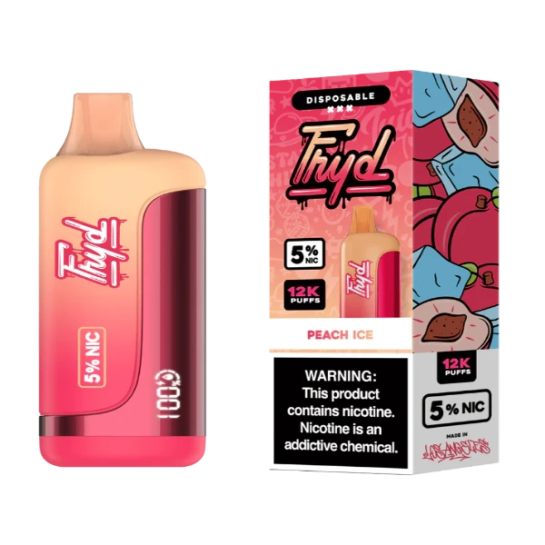 Best Deal FRYD 12000 Puffs Rechargeable Disposable Vape 17mL Peach Ice