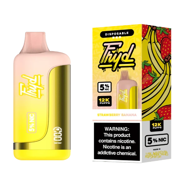 Best Deal FRYD 12000 Puffs Rechargeable Disposable Vape 17mL Strawberry Banana