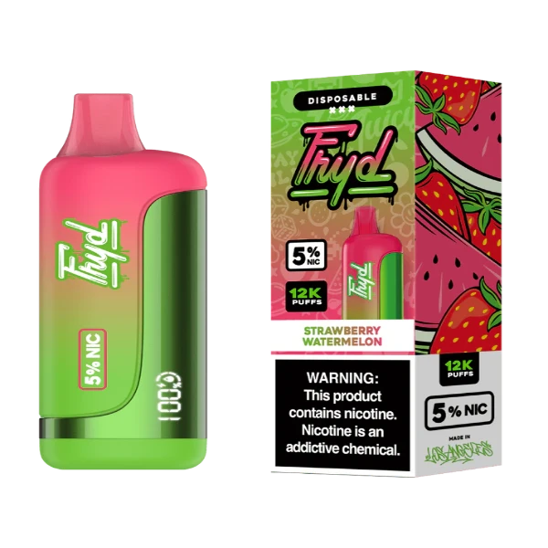 Best Deal FRYD 12000 Puffs Rechargeable Disposable Vape 17mL Strawberry Watermelon