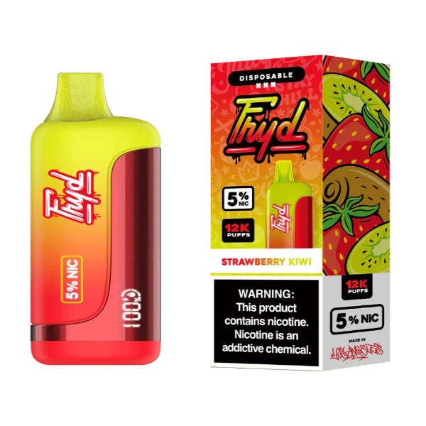 Best Deal FRYD 12000 Puffs Rechargeable Disposable Vape 17mL Strawberry Kiwi