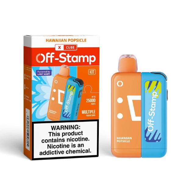 Off Stamp X CUBE 25_000 Puffs Disposable Kit Hawaiian Popsicle