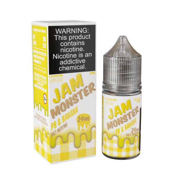 Jam Monster Salts 30ML Vape - PB & Banana
