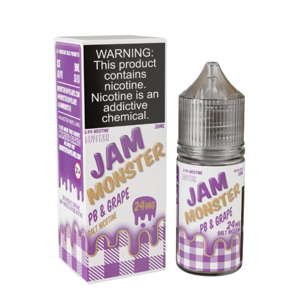 Jam Monster Salts 30ML Vape - PB & Grape
