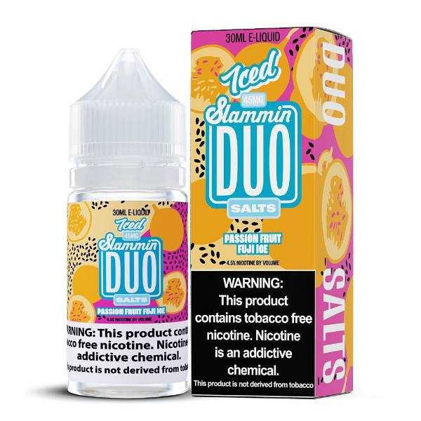 Best Deal Slammin Duo Vape Juice 30mL (Salt Nic) - Passion Fruit Fuji Ice