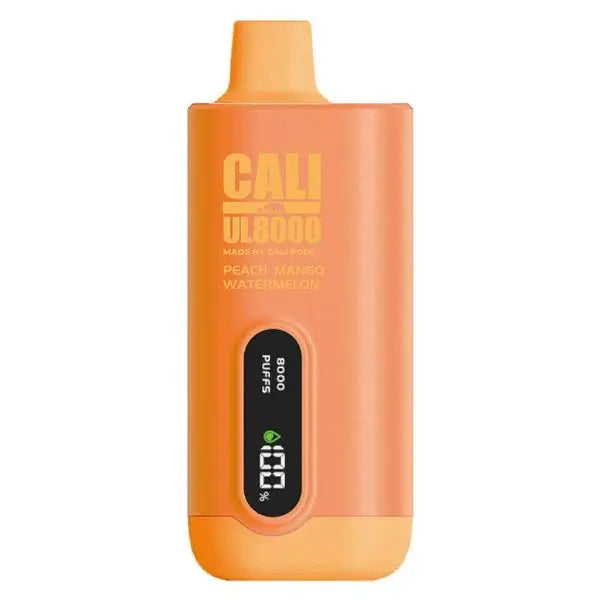 Best Deal Cali Pods UL8000 Disposable Vape 18ml Peach Mango Watermelon