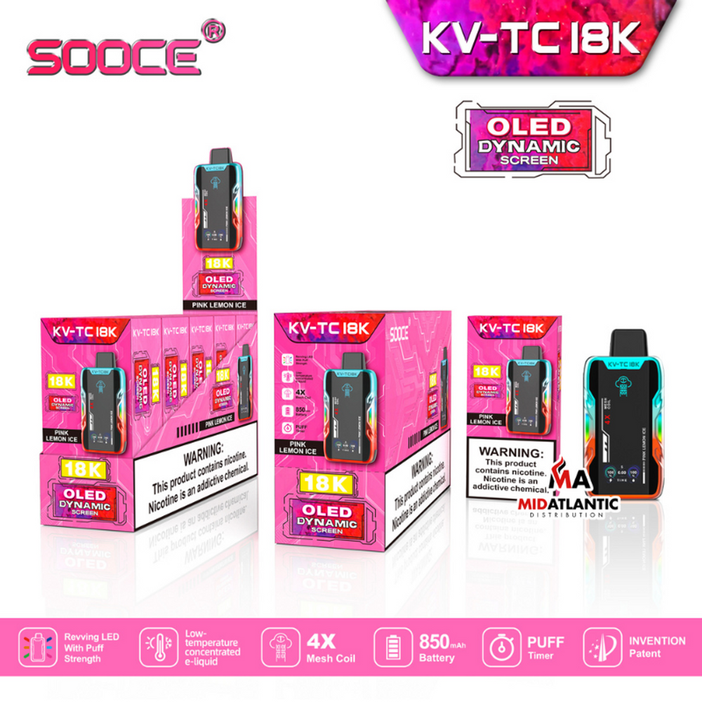 SOOCE KV-TC18K Disposable Best Pink Lemon Ice