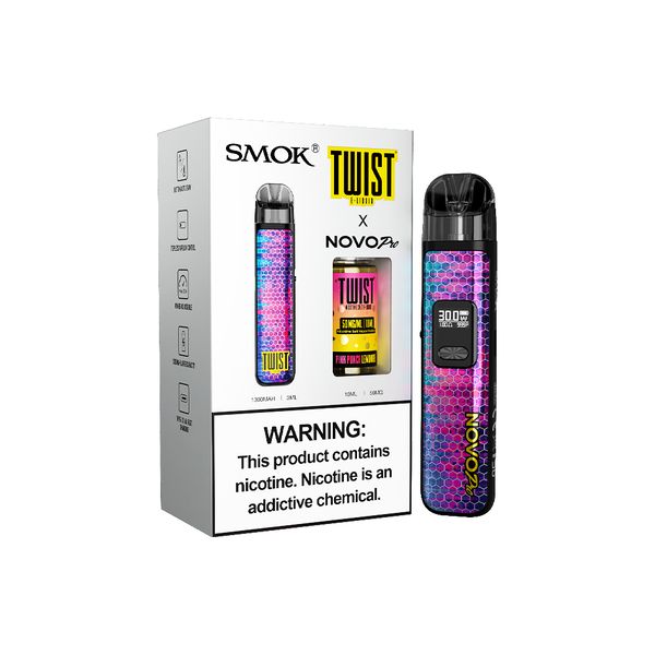 Best Deal SMOK Novo Pro Pod Device + Daddy's Vapor 10mL Bundle - Purple / Pink Punch Lemonade