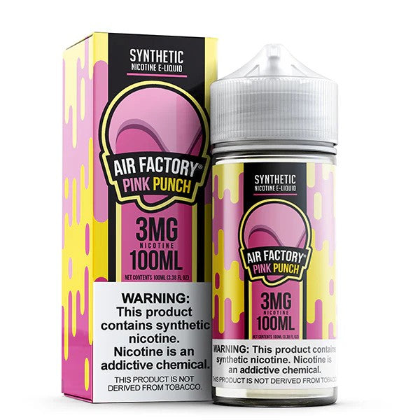 Air Factory Tobacco Free Nicotine 100mL Vape Juice Best Flavor Pink Punch