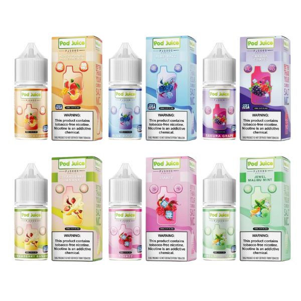 Best Flavors Pod Juice TFN PJ5000 Salt Vape E-Liquid 30mL (Salt Nic)