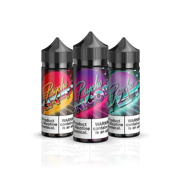 Psycho 100mL Vape Juice Best Flavors Yeti Unicorn Kitty