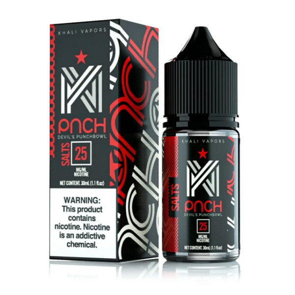 Khali Vapors Salt 30ML Vape Juice Best Flavor Devils punch bowl