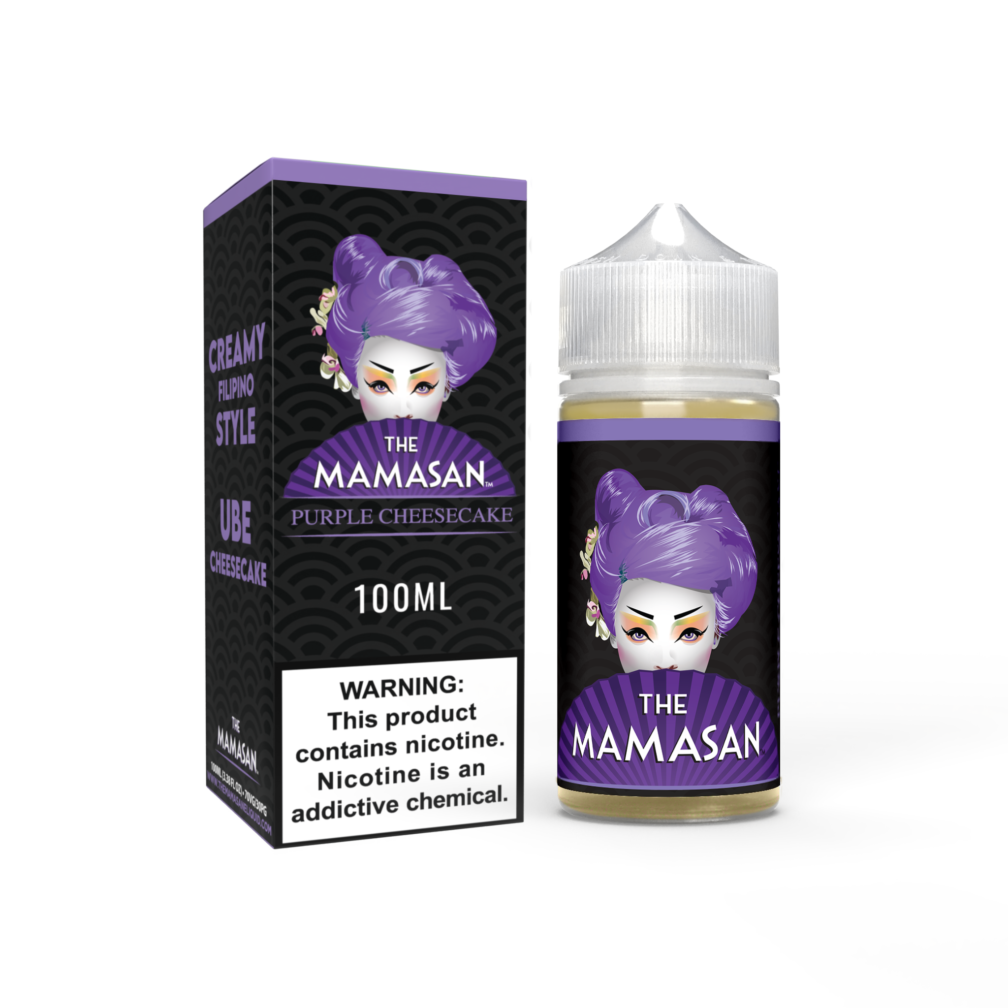 The Mamasan 100mL Vape Juice Best Flavor Purple Cheesecake