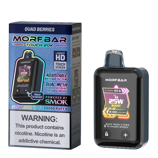 Best Deal Morfbar Touch 20000 Puffs Disposable Vape 18mL Quad Berries