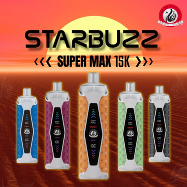 Best Deal Starbuzz Super Max 15,000 Puffs Disposable Vape 20mL 5 Pack 