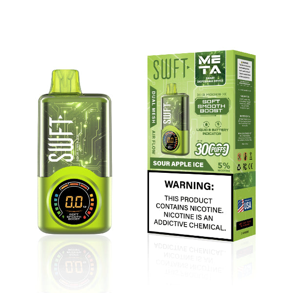 Best Deal SWFT META 30000 Disposable Vape - Sour Apple Ice