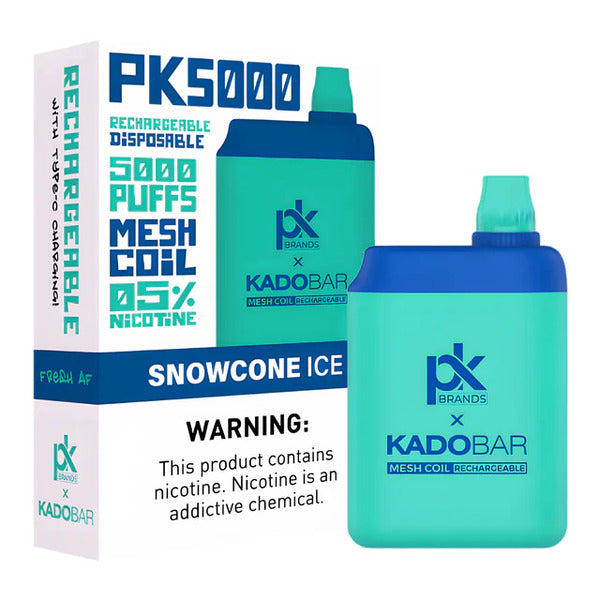 Best Deal Pod King x Kado Bar PK5000 Disposable Vape 13mL Snowcone Ice