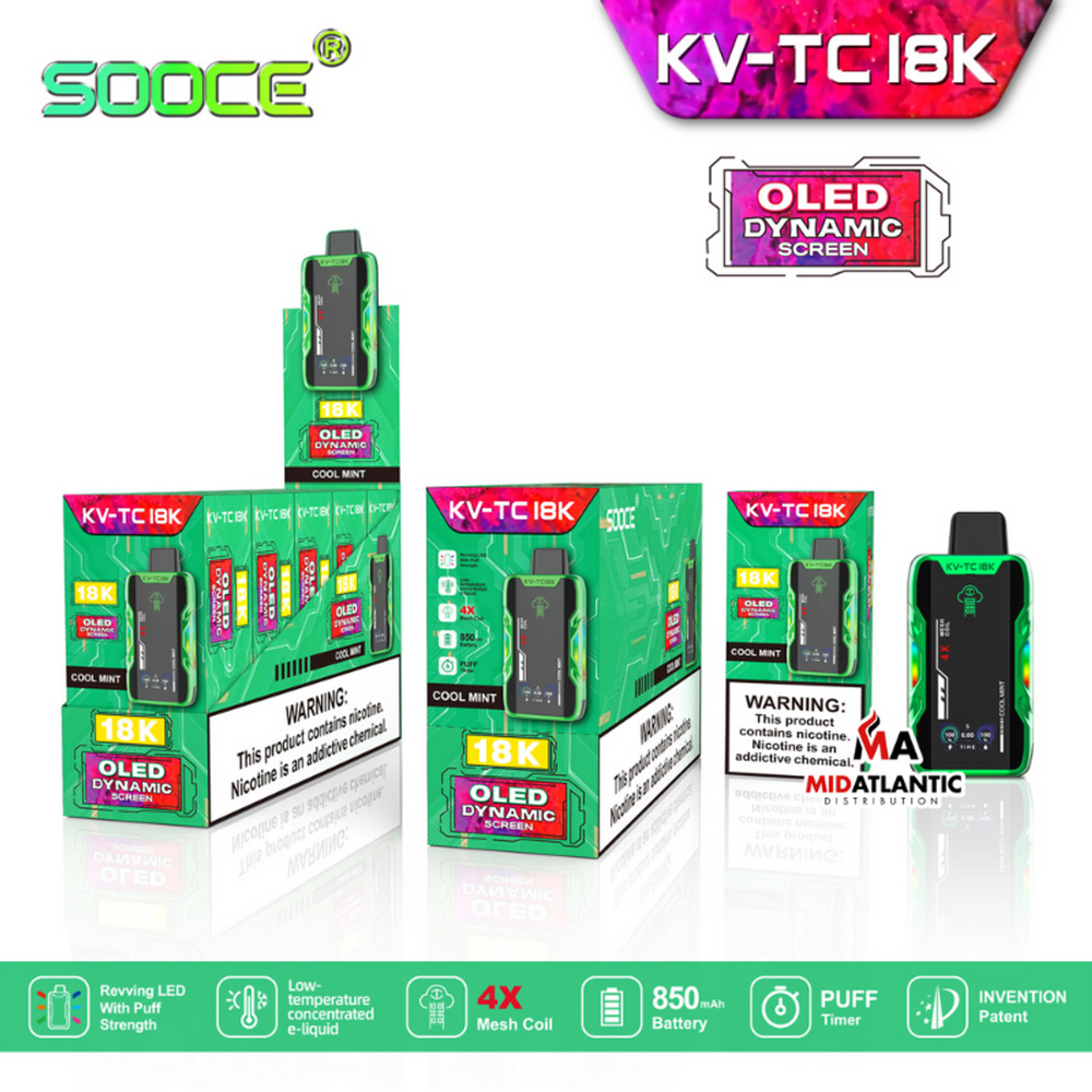 SOOCE KV-TC18K Disposable Best Cool Mint
