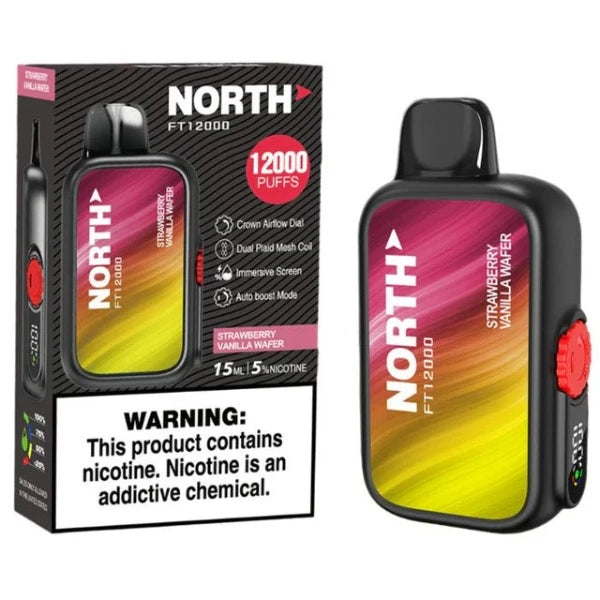 Best Deal North FT12000 Disposable Vape 15mL Strawberry Vanilla Wafer