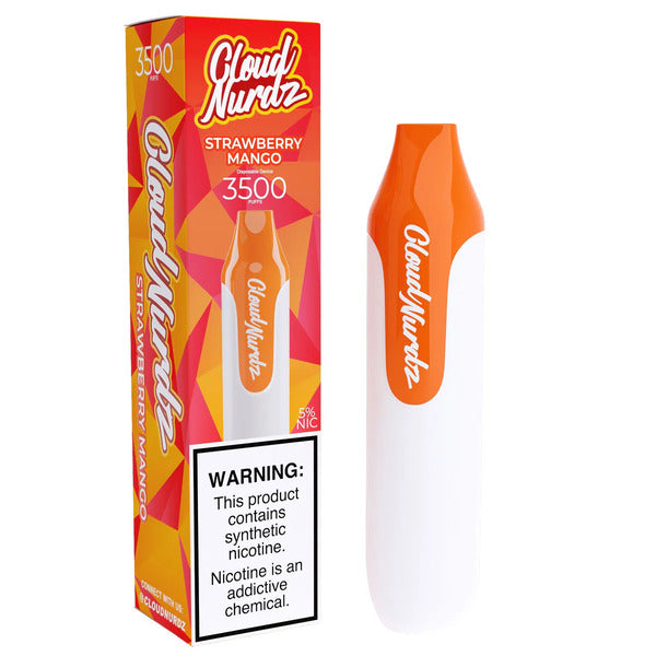 Best Deal Cloud Nurdz 3500 Puffs Single Disposable Vape 10mL Strawberry Mango