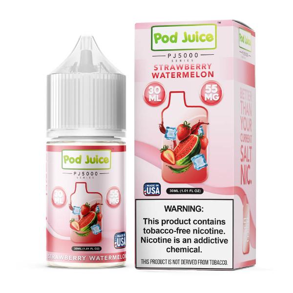 Best Deal Pod Juice TFN PJ5000 Salt Vape E-Liquid 30mL (Salt Nic) - Strawberry Watermelon